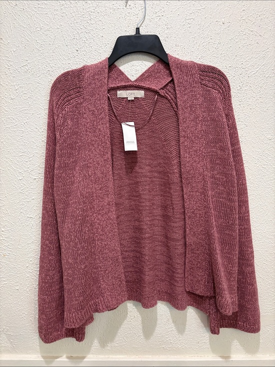 LOFT Sweaters - LOFT Open-Front Cardigan in Dusty Rose Mauve